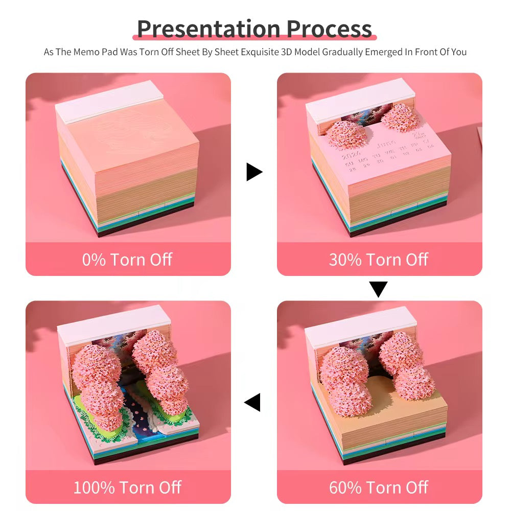 3d tear away cherry river calendar