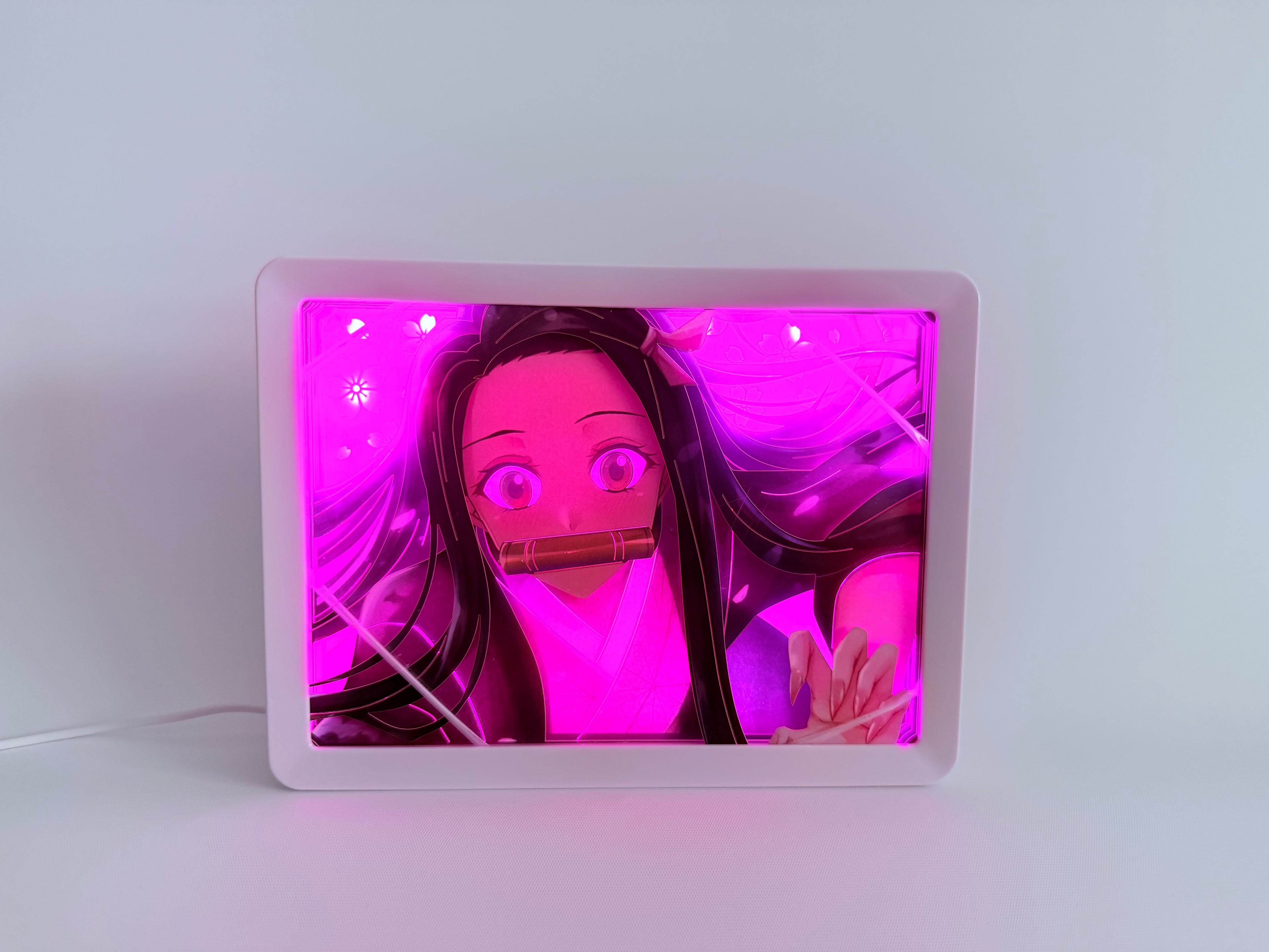 Nezuko demonslayer anime 3d light box