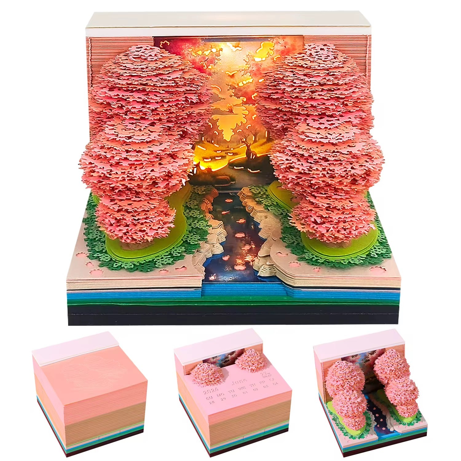 3d tear away cherry river calendar