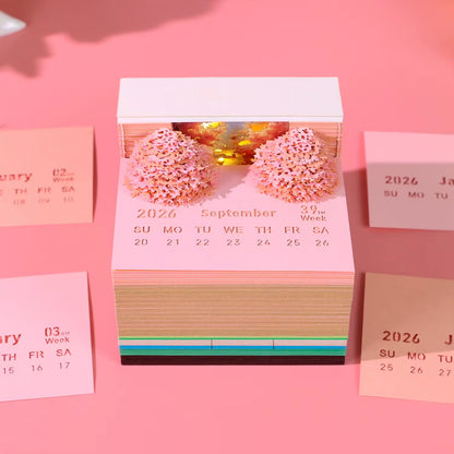 3d tear away cherry river calendar