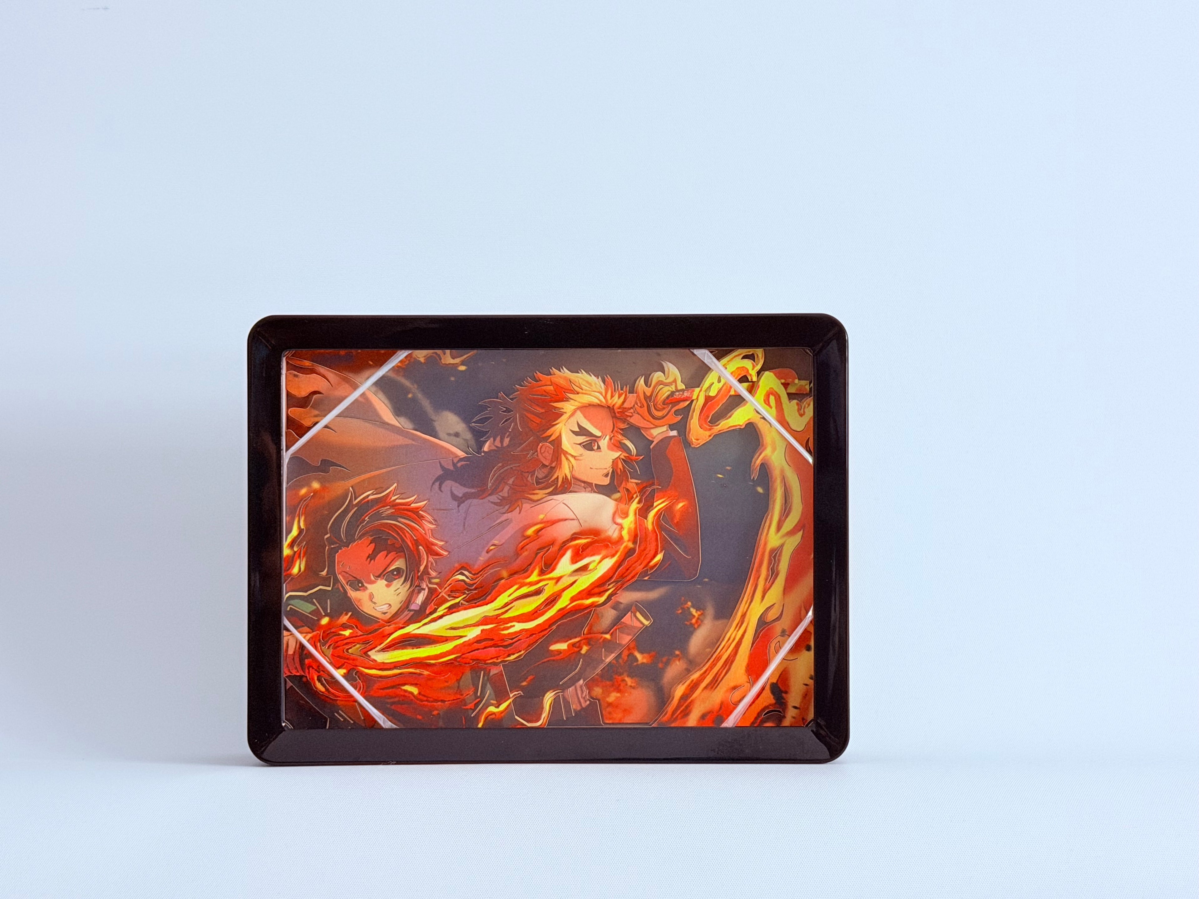 Rengoku and tanjiro demonslayer anime 3d light box