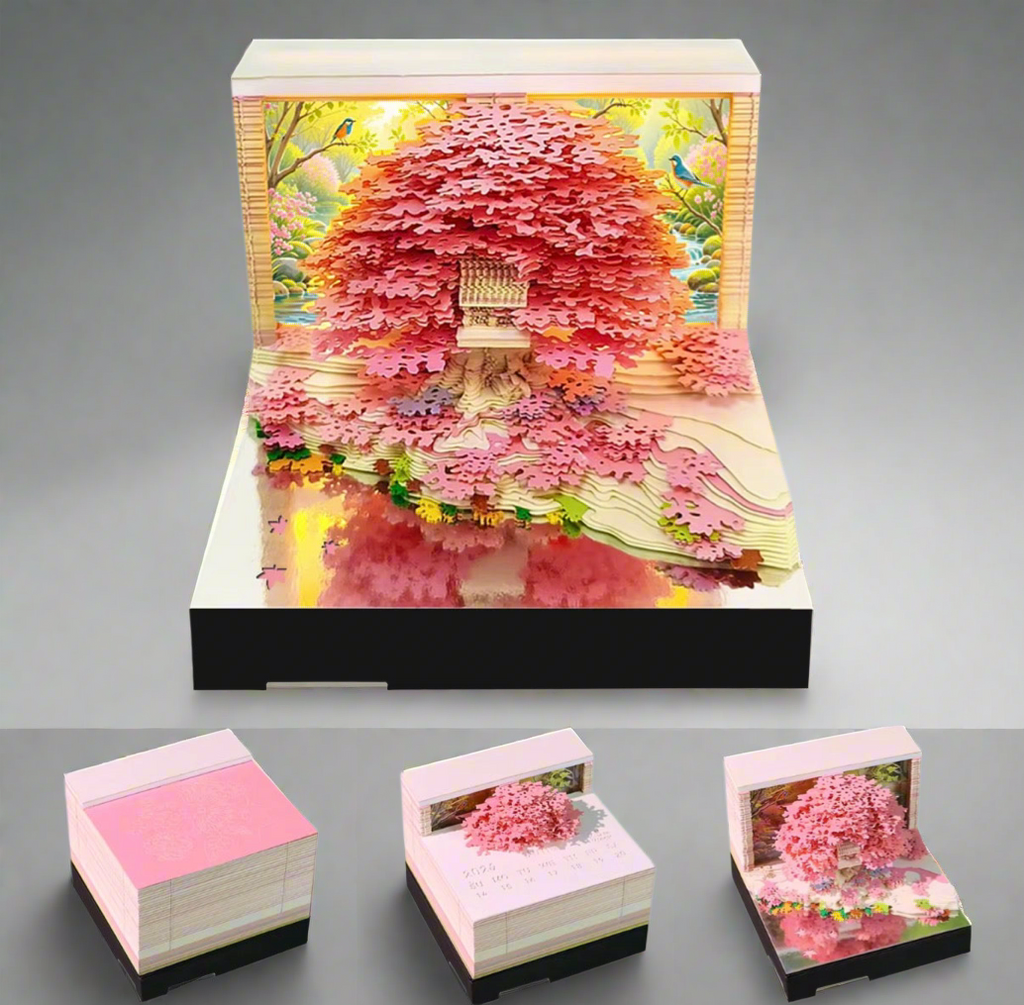 Tear away calendar (cherry tree)