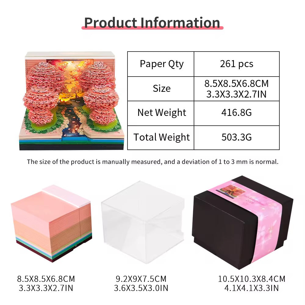 3d tear away cherry river calendar