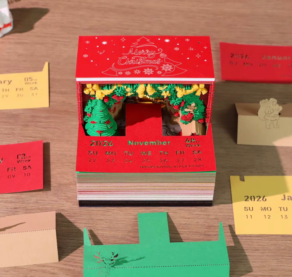 3D tear a calendar (Christmas arch )