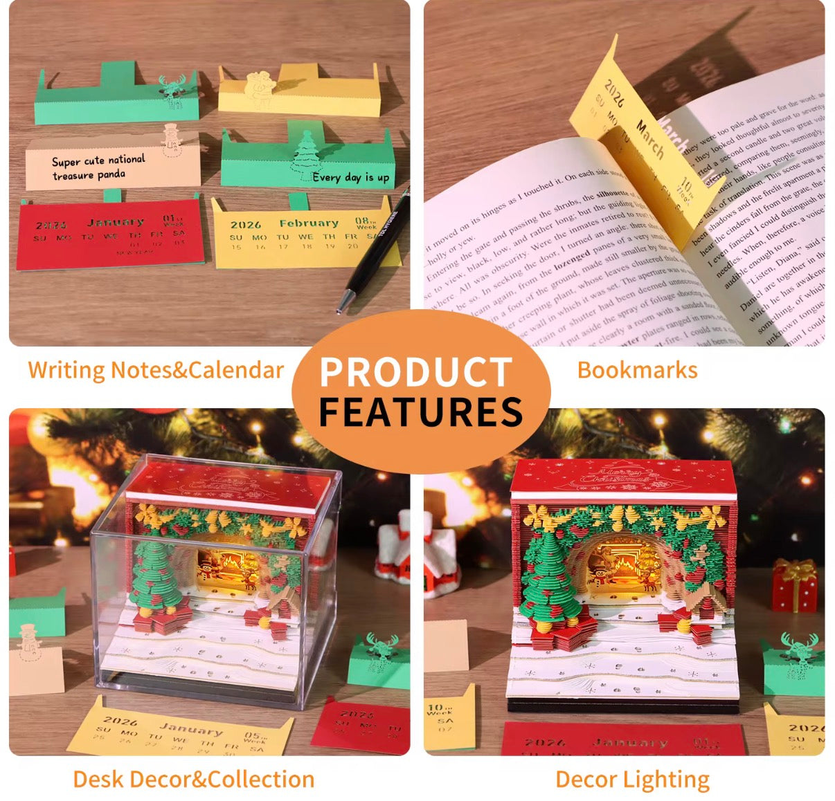 3D tear a calendar (Christmas arch )